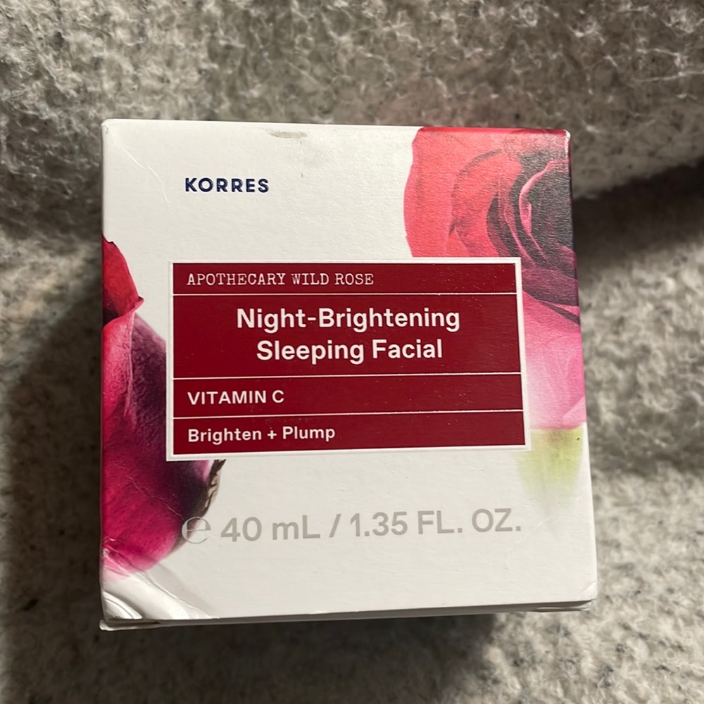 Korres night brightening sleeping facial
